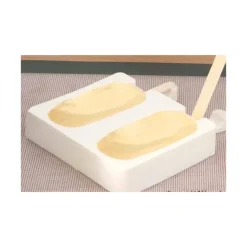SILIKOMART Moule à Glace Silicone 2 x 2 Esquimaux 90 ml avec bâtonnets* Moule Silicone