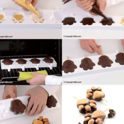 SILIKOMART Moule à glace silicone Patte 8 empreintes avec bâtonnets* Moule Silicone