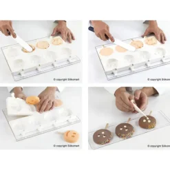 SILIKOMART Moule à glace silicone Smile 8 empreintes avec bâtonnets* Moule Silicone