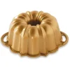 NORDIC WARE Moule à Gâteau Bundt Anniversaire Gold 1,5 L* Moule Anti-adhésif|Moules À Gâteaux