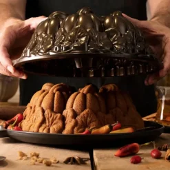 NORDIC WARE Moule à Gâteau Bundt Citrouille Bronze* Moule Anti-adhésif|Moules À Gâteaux