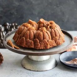 NORDIC WARE Moule à Gâteau Bundt Citrouille Bronze* Moule Anti-adhésif|Moules À Gâteaux