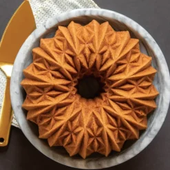 NORDIC WARE Moule à Gâteau Bundt Crystal Gold* Moule Anti-adhésif|Moules À Gâteaux