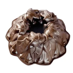 NORDIC WARE Moule à Gâteau Bundt Feuilles d'Automne Bronze* Moules À Gâteaux|Moule Anti-adhésif