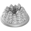 NORDIC WARE Moule à Gâteau Bundt Forêt de Sapins Silver* Moule Anti-adhésif|Moules À Gâteaux