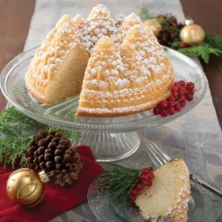 NORDIC WARE Moule à Gâteau Bundt Forêt de Sapins Silver* Moule Anti-adhésif|Moules À Gâteaux