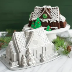 NORDIC WARE Moule à Gâteau Bundt Maison Silver* Moule Anti-adhésif|Moules À Gâteaux