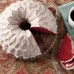 NORDIC WARE Moule à Gâteau Bundt Vitrail Silver* Moule Anti-adhésif|Moules À Gâteaux