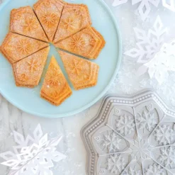 NORDIC WARE Moule à Gâteau Flocon de Neige Silver* Moule Anti-adhésif|Moules À Gâteaux