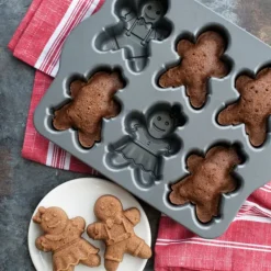 NORDIC WARE Moule à Gâteaux Bonhommes Pain d'Épices (x6) Silver* Moule Anti-adhésif|Moules À Gâteaux