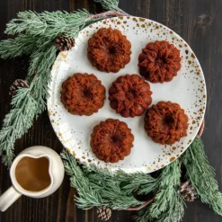 NORDIC WARE Moule à Gâteaux Couronnes de Noël (x6) Silver* Moule Anti-adhésif|Moules À Gâteaux