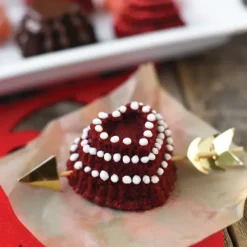 NORDIC WARE Moule à Gâteaux Cœurs à Étages (x6) Toffee* Moule Anti-adhésif|Moules À Gâteaux