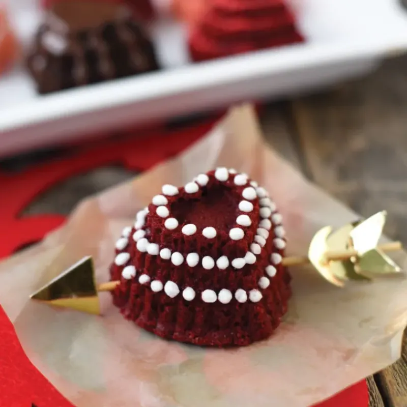 NORDIC WARE Moule à Gâteaux Cœurs à Étages (x6) Toffee* Moule Anti-adhésif|Moules À Gâteaux