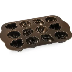 NORDIC WARE Moule à Gâteaux Gourmandises d'Automne (x12) Bronze* Moule Anti-adhésif|Moules À Gâteaux