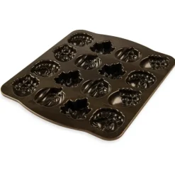 NORDIC WARE Moule à Gâteaux Gourmandises d'Automne (x16) Bronze* Moule Anti-adhésif|Moules À Gâteaux