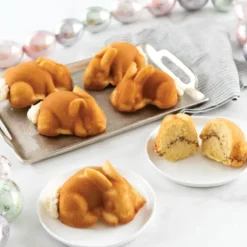 NORDIC WARE Moule à Gâteaux Lapins (x6) Toffee* Moule Anti-adhésif|Moules À Gâteaux