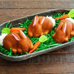 NORDIC WARE Moule à Gâteaux Lapins (x6) Toffee* Moule Anti-adhésif|Moules À Gâteaux