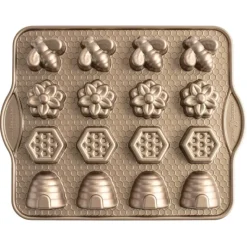 NORDIC WARE Moule à Gâteaux Monde des Abeilles (x16) Toffee* Moules À Gâteaux|Moule Anti-adhésif