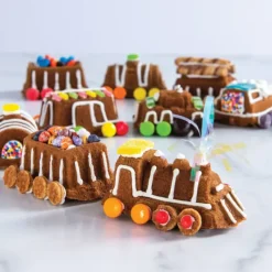 NORDIC WARE Moule à Gâteaux Petit Train (x9) Pro Cast* Moule Anti-adhésif|Moules À Gâteaux