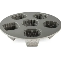 NORDIC WARE Moule à Gâteaux Petit Village (x6) Silver* Moule Anti-adhésif|Moules À Gâteaux