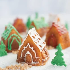 NORDIC WARE Moule à Gâteaux Petit Village (x6) Silver* Moule Anti-adhésif|Moules À Gâteaux