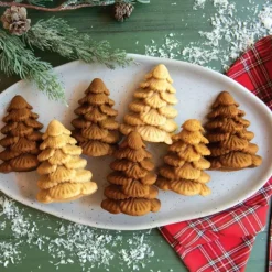 NORDIC WARE Moule à Gâteaux Sapins (x6) Silver* Moule Anti-adhésif|Moules À Gâteaux