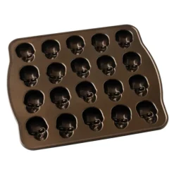 NORDIC WARE Moule à Gâteaux Têtes de Mort (x20) Bronze* Moule Anti-adhésif|Moules À Gâteaux
