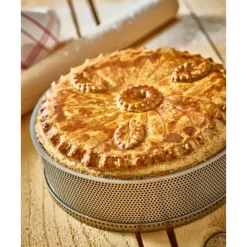 DE BUYER Moule à Manqué Rond Inox Perforé Amovible Ø 24 cm x H 6,5 cm* Moules À Gâteaux