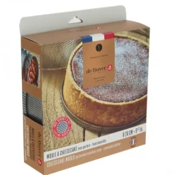 DE BUYER Moule à Manqué Rond Inox Perforé Amovible Ø 24 cm x H 6,5 cm* Moules À Gâteaux