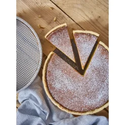 DE BUYER Moule à Manqué Rond Inox Perforé Amovible Ø 24 cm x H 6,5 cm* Moules À Gâteaux