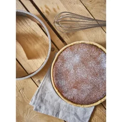 DE BUYER Moule à Manqué Rond Inox Perforé Amovible Ø 24 cm x H 6,5 cm* Moules À Gâteaux