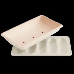 EMILE HENRY Moule à Mini-Baguettes en Céramique 39 cm Lin* Plat De Cuisson