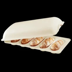 EMILE HENRY Moule à Mini-Baguettes en Céramique 39 cm Lin* Plat De Cuisson