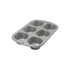 WILTON Moule à Muffins Aluminium 34 x 23 cm (x6)* Moule Anti-adhésif|Moules À Gâteaux