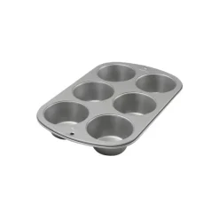 WILTON Moule à Muffins Aluminium 34 x 23 cm (x6)* Moule Anti-adhésif|Moules À Gâteaux