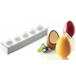 SILIKOMART Moule 5 Oeufs Silicone Ø 50 mm* Moule Silicone|Moules À Gâteaux