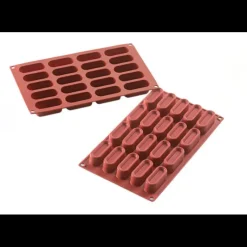 MALLARD FERRIERE Moule 20 Ovales avec Bords en Silicone* Moule Silicone