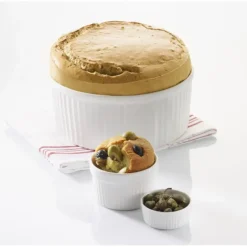 REVOL Moule à Soufflé Blanc Ø 8,2cm French Classique* Moules À Gâteaux