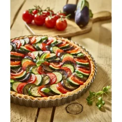 DE BUYER Moule à Tarte Cannelée Inox Perforé Amovible Ø 28 cm x H 2,5 cm* Moules À Gâteaux