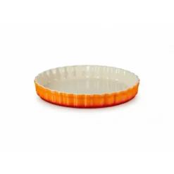 LE CREUSET Moule à Tarte en Céramique 28 cm Volcanique* Plat De Cuisson|Moules À Gâteaux