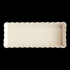 EMILE HENRY Moule à Tarte Rectangulaire en Céramique 15 x 36 cm Argile* Plat De Cuisson|Moules À Gâteaux