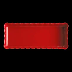EMILE HENRY Moule à Tarte Rectangulaire en Céramique 15 x 36 cm Grand Cru* Plat De Cuisson|Moules À Gâteaux