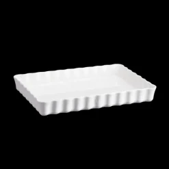 EMILE HENRY Moule à Tarte Rectangulaire en Céramique 33,5 x 24 cm Farine* Plat De Cuisson|Moules À Gâteaux