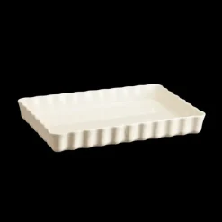 EMILE HENRY Moule à Tarte Rectangulaire en Céramique 33,5 x 24 cm Argile* Plat De Cuisson|Moules À Gâteaux