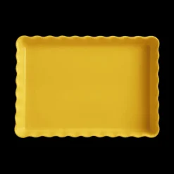 EMILE HENRY Moule à Tarte Rectangulaire en Céramique 33,5 x 24 cm Provence* Plat De Cuisson|Moules À Gâteaux