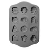 IBILI Moule Anti-adhérent Biscuits Halloween 44 x 28 cm (x12)* Moules À Gâteaux