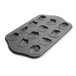 IBILI Moule Anti-adhérent Biscuits Halloween 44 x 28 cm (x12)* Moules À Gâteaux