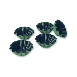 MATFER Moule Brioche 12 Côtes 6 cm x H 1,5 cm (x25)* Moule Anti-adhésif