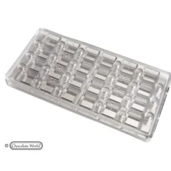 CHOCOLATE WORLD Moule Chocolat Aimanté Carré 2,4 cm (x24)* Moules À Chocolat