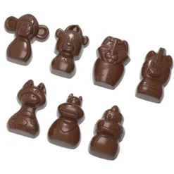CHOCOLATE WORLD Moule Chocolat Animaux du Zoo 31 mm (x21)* Moules À Chocolat